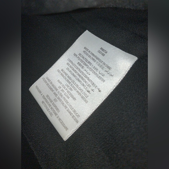 y2k BCBGeneration black lace back zip dress sleeveless zip Size 4 - Picture 4 of 4